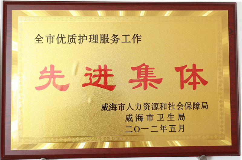2012年度全市优质护理服务工作先进集体