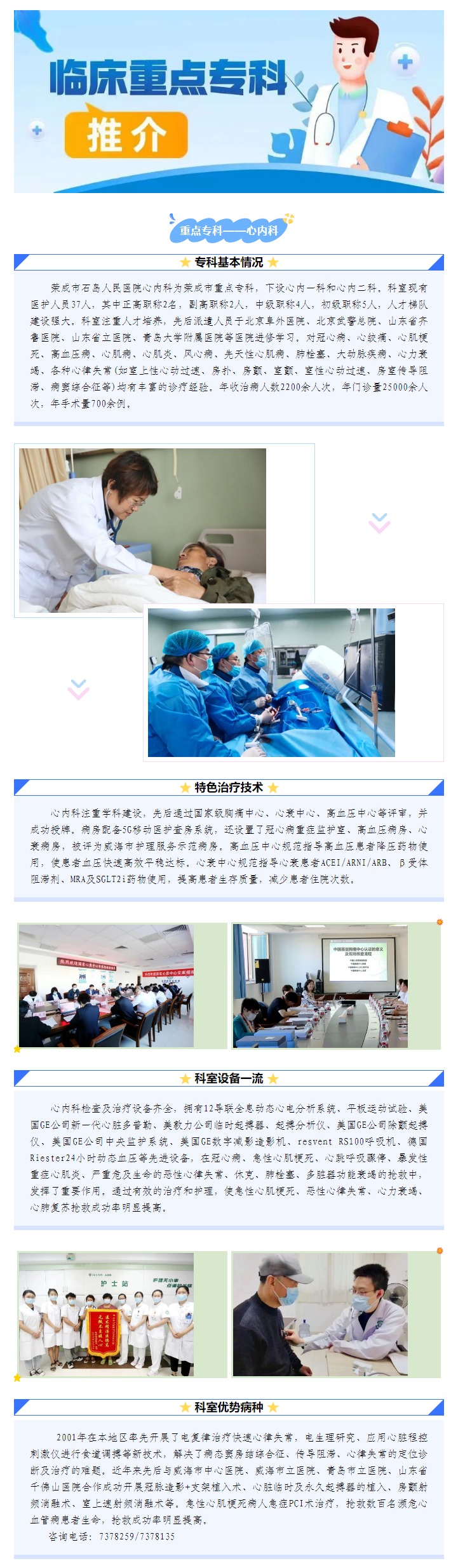 【重点专科推介】石岛人民医院心内科
